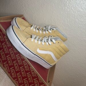 Vans Lemon High-Top Sneakers with White Accents